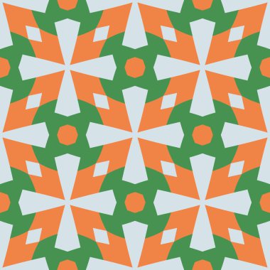 Kusursuz soyut geometrik çiçek deseni. Moda tasarımı ve ev dekorasyonu için harika. Duvar halısı, battaniye, yatak örtüsü, kumaş, seramik fayanslar, duvar kağıtları için süs..