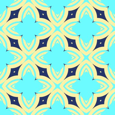 Kusursuz soyut geometrik çiçek deseni. Moda tasarımı ve ev dekorasyonu için harika. Duvar halısı, battaniye, yatak örtüsü, kumaş, seramik fayanslar, duvar kağıtları için süs..