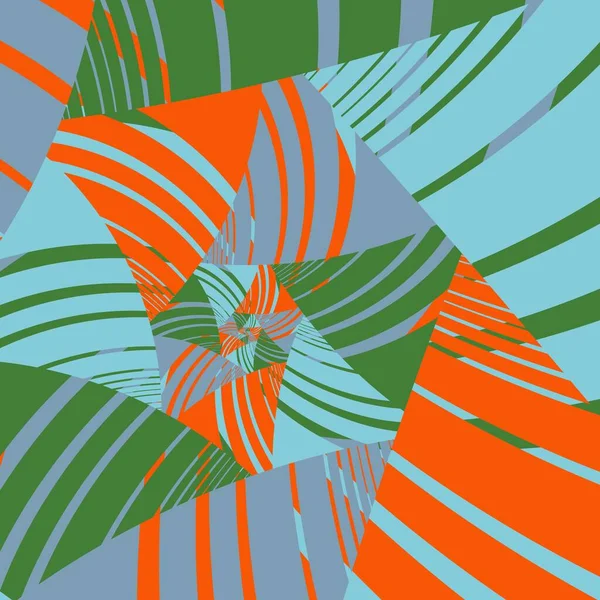 Абстрактний Плоский Геометричний Кривий Багатобарвний Фон Ретро Стиль Шаблон Веб — стокове фото