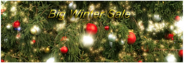 背景メリークリスマスとハッピーニューイヤー 冬のコンセプト 休日割引の概念 マーケティング ショッピング ギフトカード — ストック写真