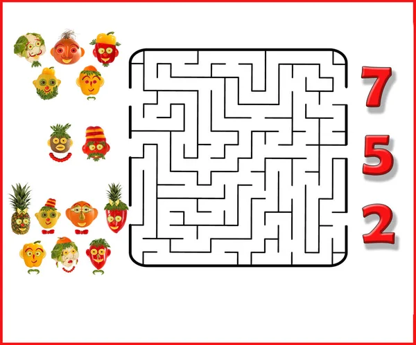 Jeu Labyrinthe Drôle Pour Les Enfants Âge Préscolaire Illustration Éducation Images De Stock Libres De Droits