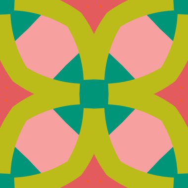 Basit trend simetrik geometrik desen. Moda tasarımı ve ev dekorasyonu için harika. Tekstil, seramik fayanslar, goblen, halı, battaniye, yatak örtüsü, kumaş, duvar kağıtları için şablon.