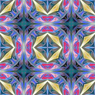 Kusursuz, çok renkli çiçek deseni. Vitray pencere, fayans, mozaik, seramik, defter kılıfları, telefon kılıfı, kartpostallar, duvar kağıtları için kullanabilirsiniz. Yaratıcı tasarım ve sanat eserleri.