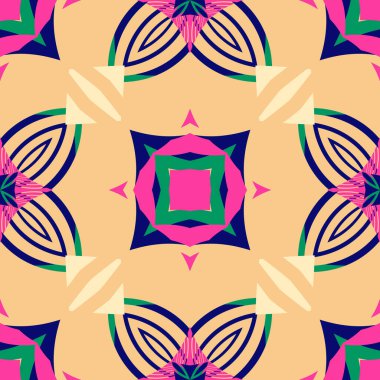 Basit trend simetrik geometrik desen. Moda tasarımı ve ev dekorasyonu için harika. Tekstil, seramik fayanslar, goblen, halı, battaniye, yatak örtüsü, kumaş, duvar kağıtları için şablon.