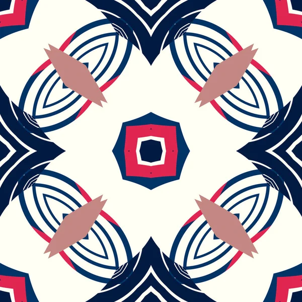 Simple trendy symmetrical geometric pattern. Great for fashion design and house interior design. Template for textile, ceramic tiles, tapestry, carpet, blanket, bedspread, fabric, wallpapers.