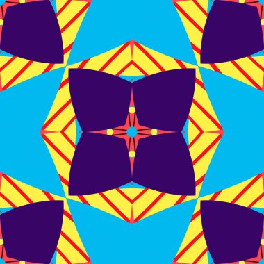 Basit trend simetrik geometrik desen. Moda tasarımı ve ev dekorasyonu için harika. Tekstil, seramik fayanslar, goblen, halı, battaniye, yatak örtüsü, kumaş, duvar kağıtları için şablon.