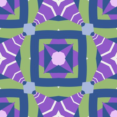 Basit trend simetrik geometrik desen. Moda tasarımı ve ev dekorasyonu için harika. Tekstil, seramik fayanslar, goblen, halı, battaniye, yatak örtüsü, kumaş, duvar kağıtları için şablon.