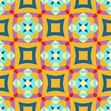 Kusursuz soyut geometrik çiçek deseni. Moda tasarımı ve ev dekorasyonu için harika. Duvar halısı, battaniye, yatak örtüsü, kumaş, seramik fayanslar, duvar kağıtları için süs..