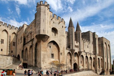 Avignon, Fransa - 1 Temmuz 2014: Papa'nın Sarayı Avignon hangi beca