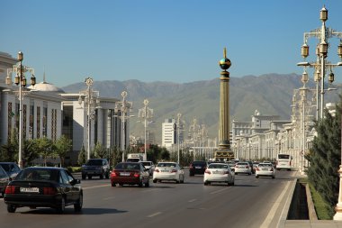 Aşgabat, Türkmenistan - Haziran 2013 yaklaşık: vew geniş modern Tarih