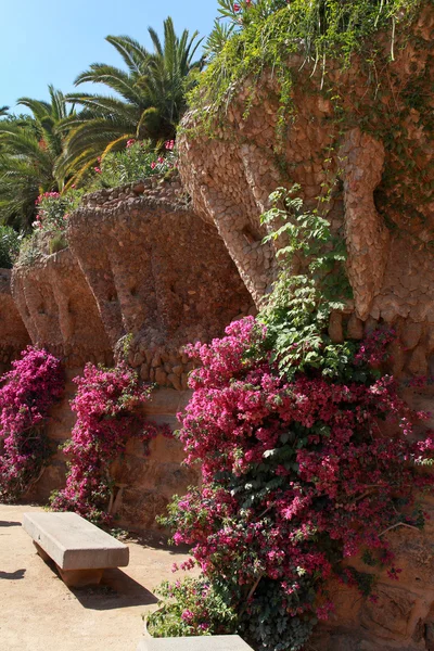 Park Guell by Antoni Gaudi, Barcelona, Spain — Stock Photo, Image