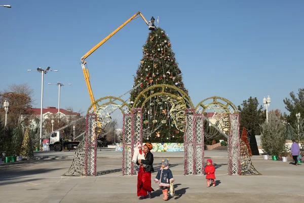 Aszchabad, Turkmenistan - około grudnia 2014: Przygotowanie — Zdjęcie stockowe