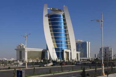 Aşkabat, Türkmenistan - 11 Ekim 2014: Yeni boğa görünüm