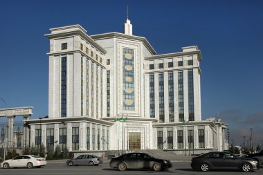Aşgabat, Türkmenistan - 15 Ekim 2014: Modern mimarinin o