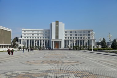 Ashgabad, Türkmenistan - 10 Ekim 2014: Ash Merkez Meydanı