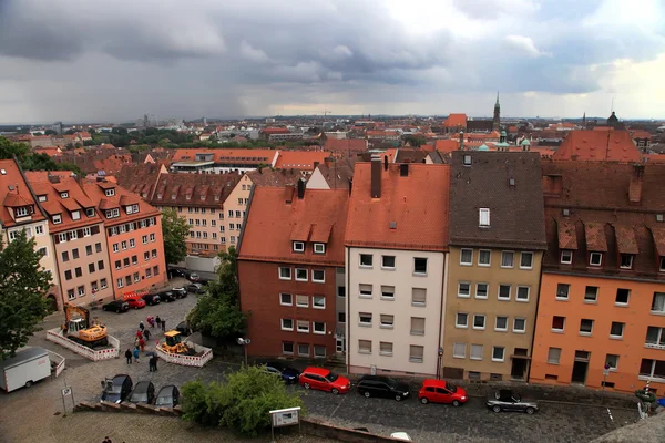 NURNBERG, GERMANY - JULY 13 2014: Hauptmarkt, the central square of Nuremberg, Bavaria, — Stock Photo, Image