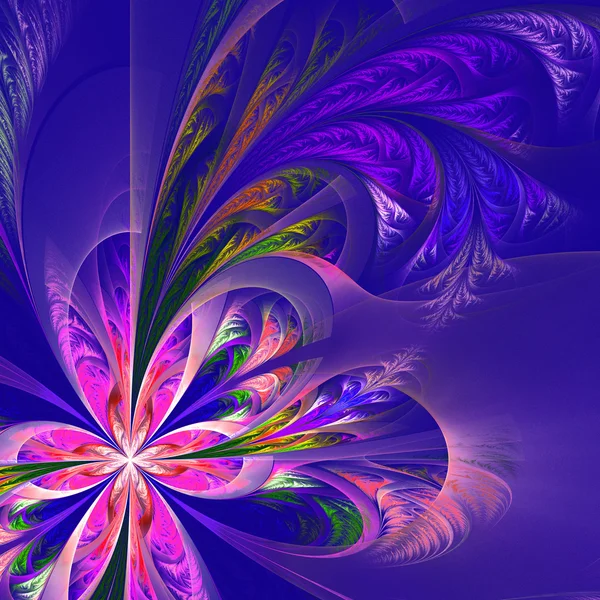 çapraz simetrik çok renkli fraktal oyma. koleksiyon - fros