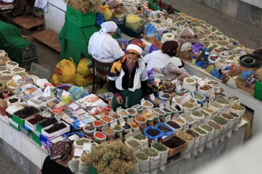 Ashgabad, Türkmenistan - 10 Ekim 2014. Çiftçiler 