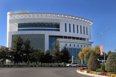 Aşgabat, Türkmenistan - 23 Ekim 2014. Yeni tıbbi cente