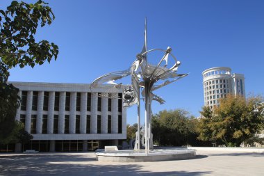 Aşgabat, Türkmenistan - 15 Ekim 2014: Heykel sanat