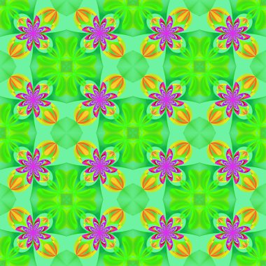 Fraktal de çiçek yaprakları güzel simetrik desen