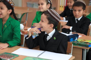 Ashgabad, Türkmenistan - 4 Kasım 2014. Bir bilinmeyen portresi