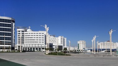 Aşgabat, Türkmenistan - 23 Ekim 2014: Olimpiyat Köyü (Ashg