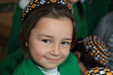 Ashgabad, Türkmenistan - 4 Kasım 2014. Bir bilinmeyen portresi