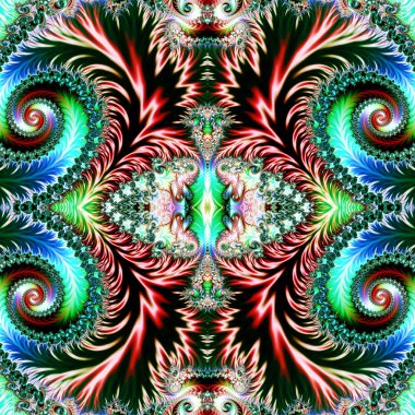 Spiral desenli çok renkli arka plan. Yaratıcı sanat