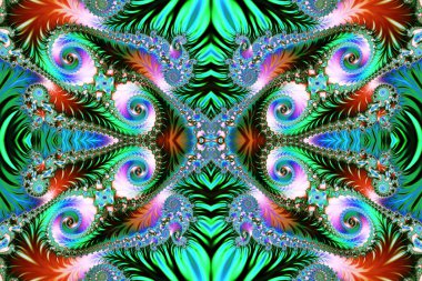 Spiral desenli çok renkli arka plan. Yaratıcı sanat