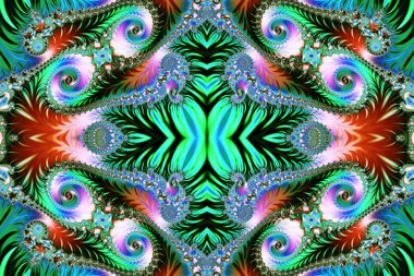 Spiral desenli çok renkli arka plan. Yaratıcı sanat