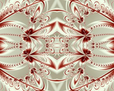 Fraktal tasarım çiçek deseni. Yaratıcı tasarım, sanat bir