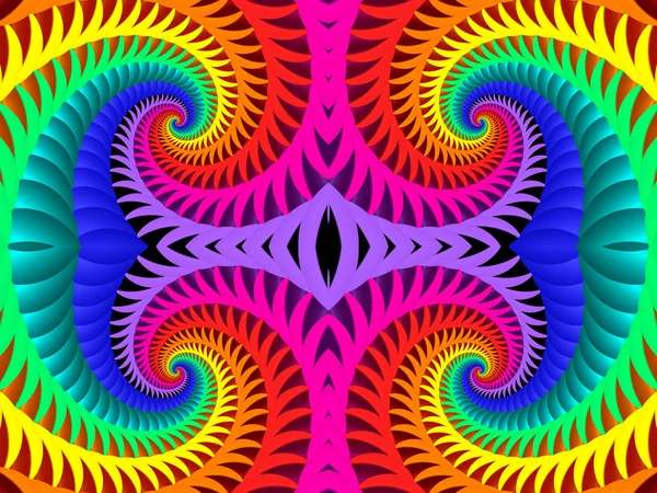 Multicolored Background with Spiral Pattern. Artwork for creativ — Stock Photo, Image