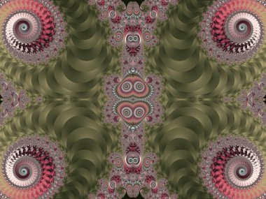 Spiral desenli güzel arka plan. Pembe ve yeşil palet