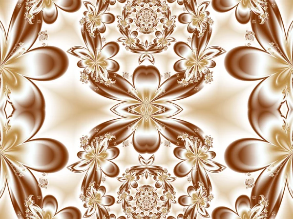 Modèle de fleur dans la conception fractale. Oeuvres d'art pour le design créatif, un — Photo