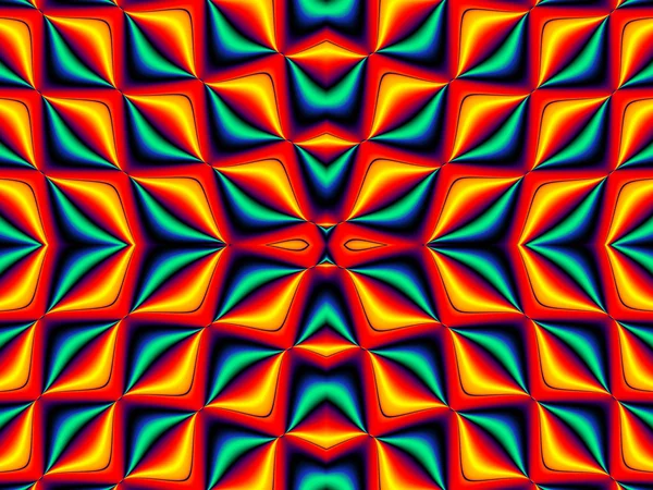 Συμμετρική fractal μοτίβο. Συλλογή - κύτταρα. Έργα τέχνης για cre — Φωτογραφία Αρχείου