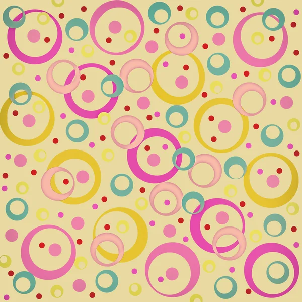 Цветные круги и кольца, абстрактный фон, с винтажными модулями — стоковое фото