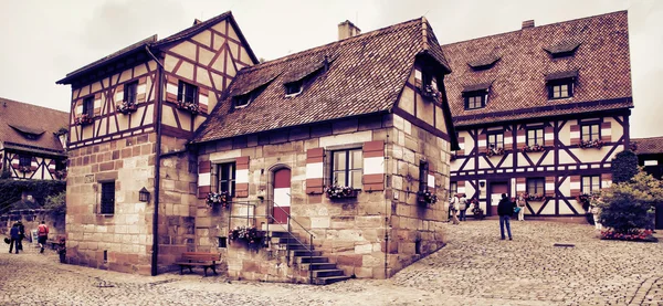 NURNBERG, ALEMANIA - 13 de julio de 2014. Casas en Castillo Imperial Nure —  Fotos de Stock