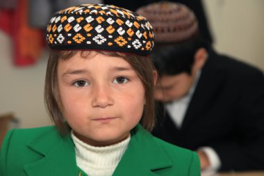 Ashgabad, Türkmenistan - 4 Kasım 2014. Bir bilinmeyen portresi