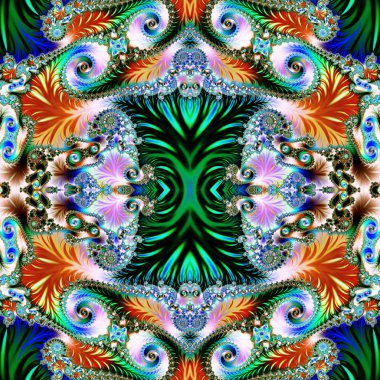 Spiral desenli çok renkli arka plan. Koleksiyon - Orient