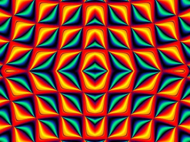 Simetrik fraktal desen. Koleksiyon - hücreleri. Cre için resimler