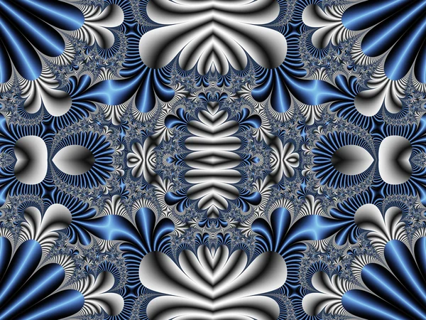 Fabulous symmetrical pattern for background. Collection - Magical Satin. Artwork for creative design, art and entertainment. Computer generated graphics. — Stock Photo, Image