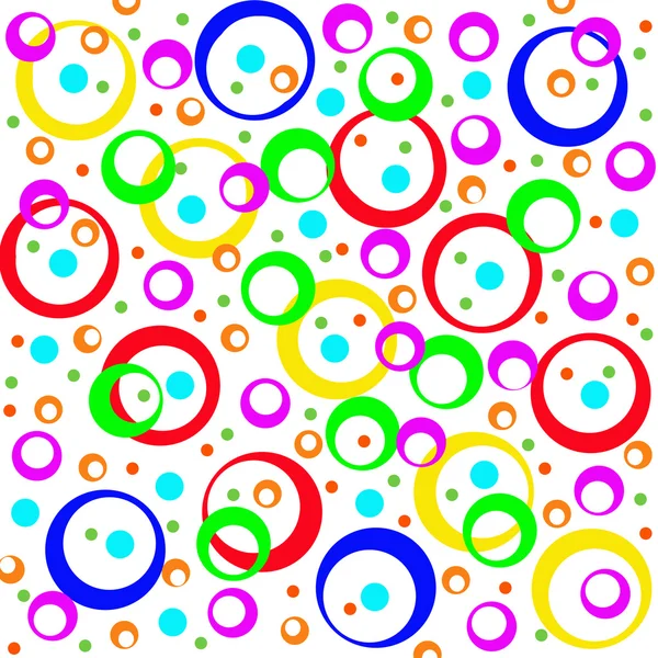 Colored circles and rings, abstract background.  Artwork for creative design, art and entertainment. — Stock Photo, Image