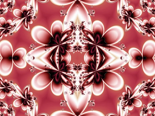 Padrão de flor em design fractal. Obra de arte para design criativo, arte e entretenimento. — Fotografia de Stock