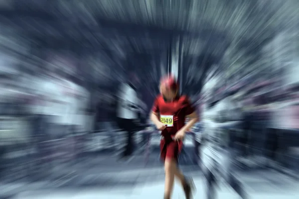 Abstracte achtergrond. Marathon met de deelname van mensen met een handicap — Stockfoto