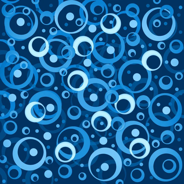 Fundo abstrato azul e branco com e círculos brancos e — Fotografia de Stock