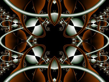 Fütüristik arka planda ch konsept. Oluşturulan bilgisayar grafiği