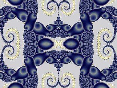 Spiral desenli güzel arka plan. Mavi ve gri palet.