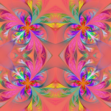 Simetrik çok renkli fraktal oyma. Koleksiyon - ayaz patt