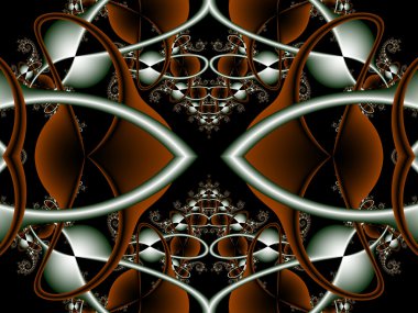 Fütüristik arka planda ch konsept. Oluşturulan bilgisayar grafiği